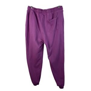 Cotton On Garments Women's Size L Purple Heavyweight Drawstring Sweatpants